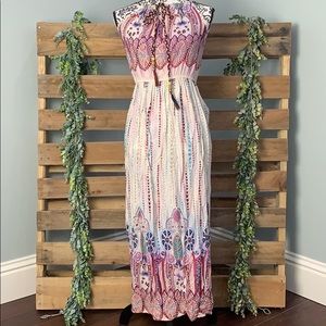 Maxi Halter Dress, Boho Style